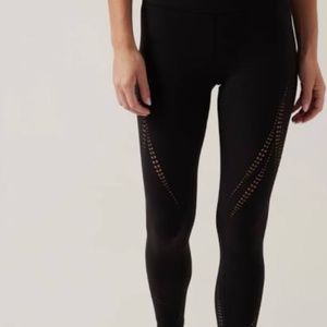 ATHLETA ELATION LASERCUT TIGHT, Black, Large